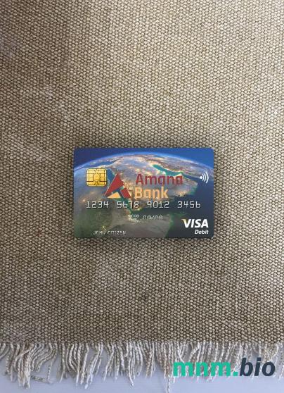 Somalia Amana bank visa obciążyć card wygląd fotograficzny skan PSD + zdjęcie